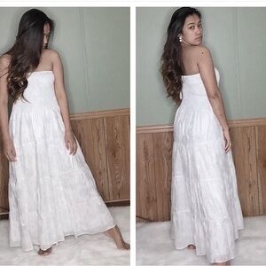 White house black market white summer dress